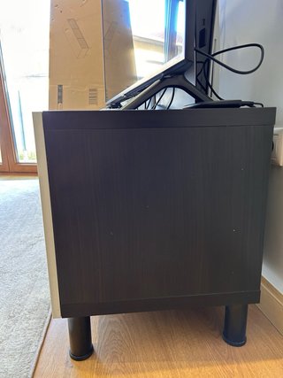 Mueble TV Blanco y Negro