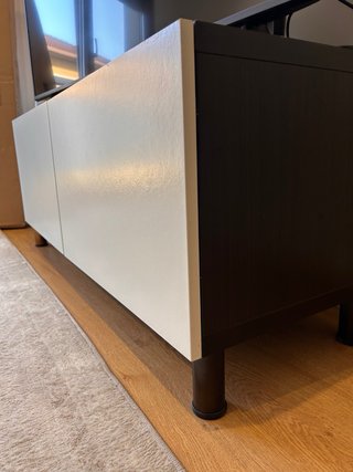 Mueble TV Blanco y Negro