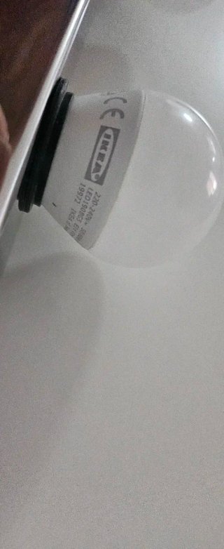 Lámpara de tocador con bombillas Ikea Musik