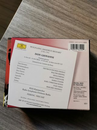 Mozart Don Giovanni 3 CD Deutsche Grammophon