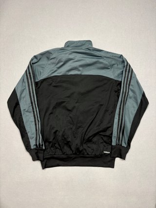 Chaqueta chándal Adidas gris y negra talla M