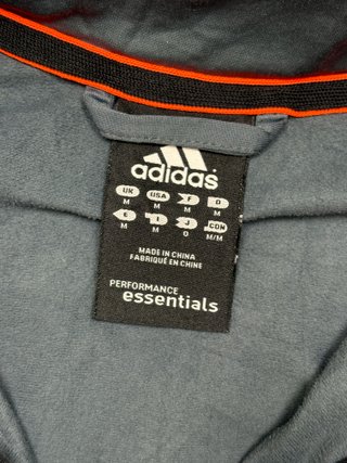 Chaqueta chándal Adidas gris y negra talla M
