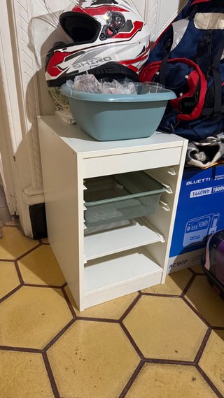 Mueble Organizador IKEA Blanco y Azul