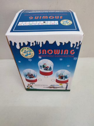 Bola Nieve Papa Noel Música Luz Movimiento