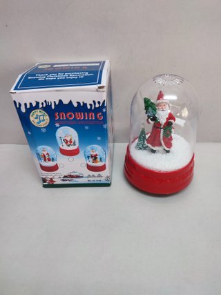 Bola Nieve Papa Noel Música Luz Movimiento