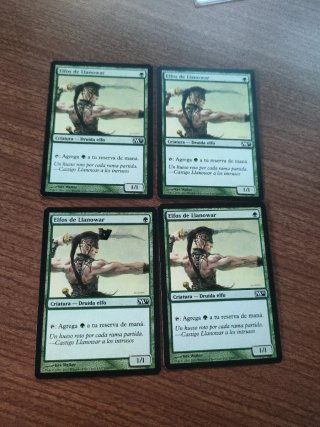 4x Elfos de Llanowar MTG Carte Magic🇪🇸