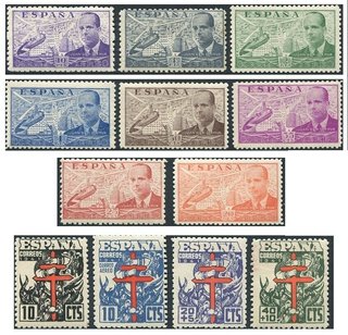 COLECCION DE SELLOS ESPAÑA NUEVOS DE 1941 A 1949.