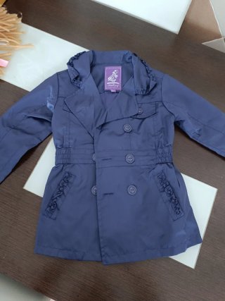 Parka niña azul marino