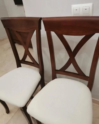 Set de 4 sillas de comedor de madera