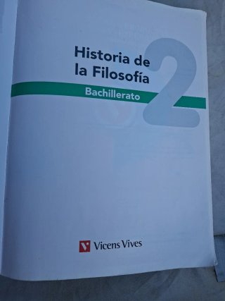 Historia de la filosofía, 2 Bachillerato
