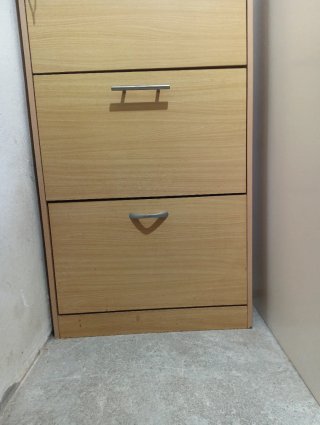 Zapatero de madera 3 baldas