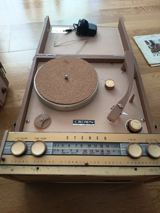 Maleta Tocadiscos Crown Vintage