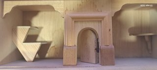 Casita de Muñecas de Madera Artesanal