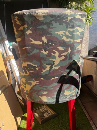 Butaca camuflaje capitoné