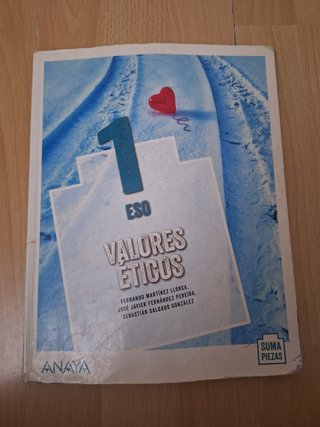 Libro 1 ESO Valores Éticos Anaya