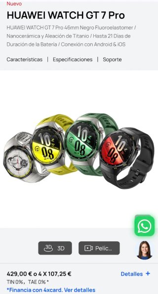 Huawei WATCH GT 7 Pro 46mm - NUEVO Y PRECINTADO