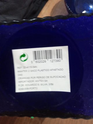 Botes de cristal portugueses azules