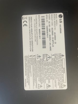 TV LG 42 pulgadas