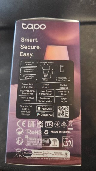 Bombilla Inteligente WiFi Tapo L530EA