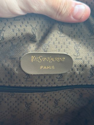 Borsa Yves Saint Laurent Vintage Beige/Marrone