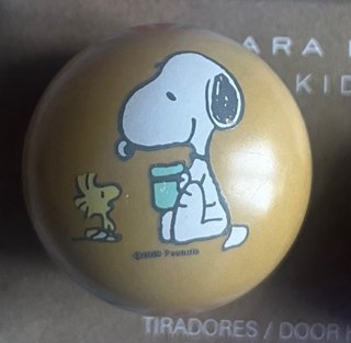 2 Tiradores cerámica Snoopy Zara Home Kids