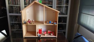 Casa de muñecas de madera infantil