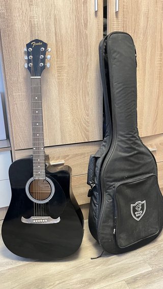 Guitarra Acústica Fender FA-125CE Negra