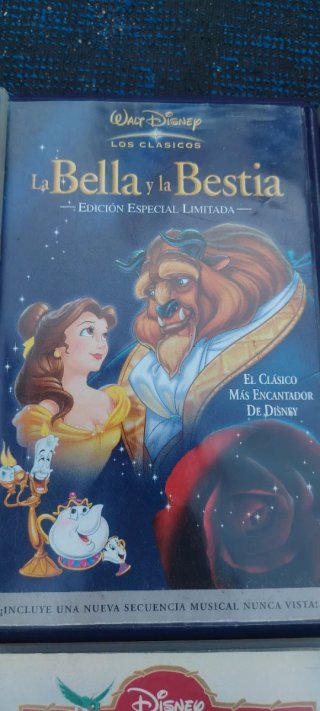 Lote 6 Películas VHS Disney Bella bestia durmiente