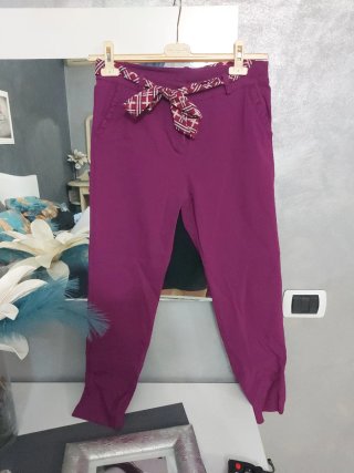 Pantaloni donna viola