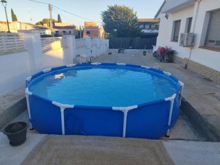 Piscina desmontable con depuradora