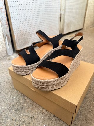 Sandalias de Plataforma Negras
