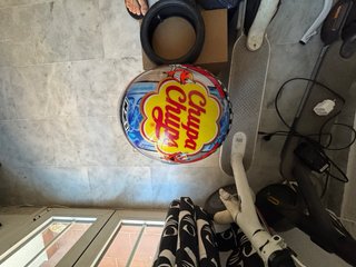 Casco de moto integral chupachups.