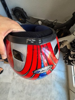 Casco de moto integral chupachups.