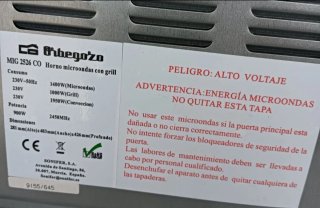 Horno microondas cn grill Orbegozo MIG 2526 C