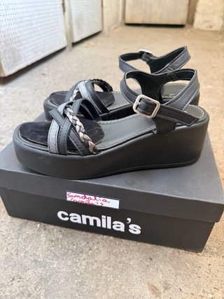 Sandalias Camila's Negras Talla 37
