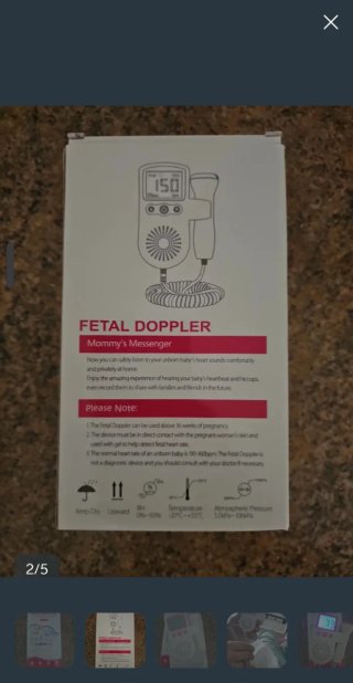 Doppler Fetal para Escuchar Latidos bebe