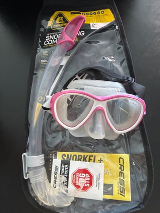 Kit Máscara y Tubo Cressi Rosa