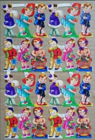 Lamina Cromos troquelados MLP 851. Jóvenes.