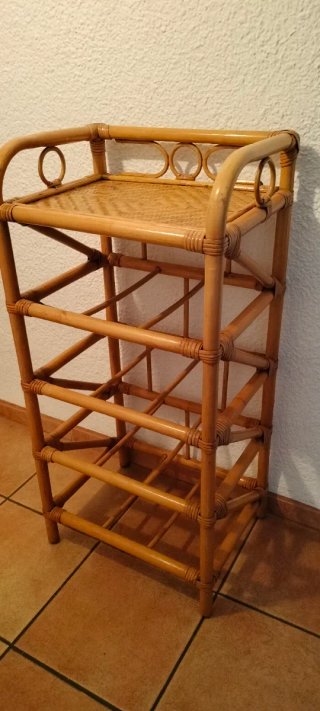 Mueble  bambú y ratán años 60/70
