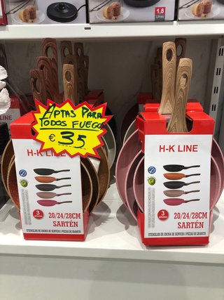 Pack 3 Sartenes H-K Line Granito