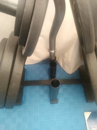 Set de Pesas con Barra Z y Soporte