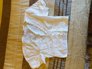 Blusa blanca con encaje