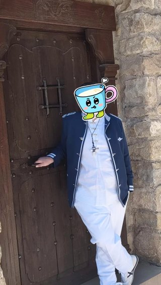 Traje de Comunión Azul y Blanco