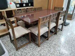 Conjunto de Comedor Estilo Colonial