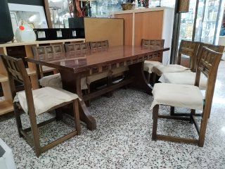 Conjunto de Comedor Estilo Colonial
