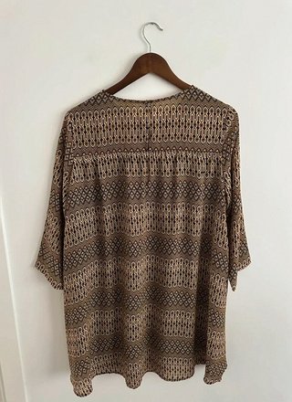 Vestido túnica H&M boho Étnico estampado 42...