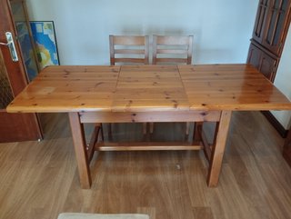 SALON COMEDOR COMPLETO EN MADERA DE PINO