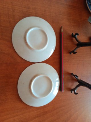 Pareja de Platitos Decorativos Vintage