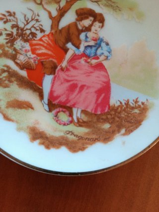 Pareja de Platitos Decorativos Vintage