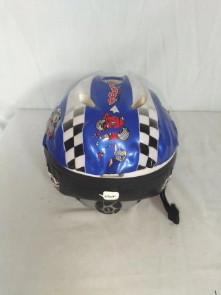 Casco Infantil Azul y Blanco
